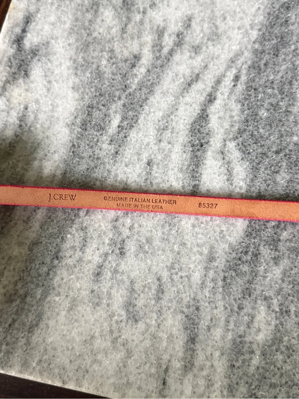 J. Crew - Slim Bright Pink Leather Belt - Size M
